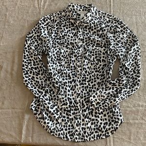 WHBM BLOUSE long sleeves Boho Black velvet trim Size 12